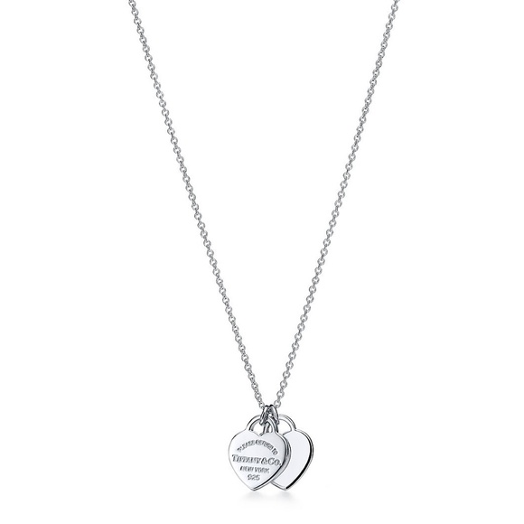 Tiffany & Co. Double RTT Mini Heart Necklace - Picture 3 of 6